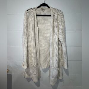 Lucky Brand Women's Cream Knit Cardigan